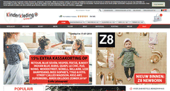 Desktop Screenshot of kinderkleding-tekoop.be